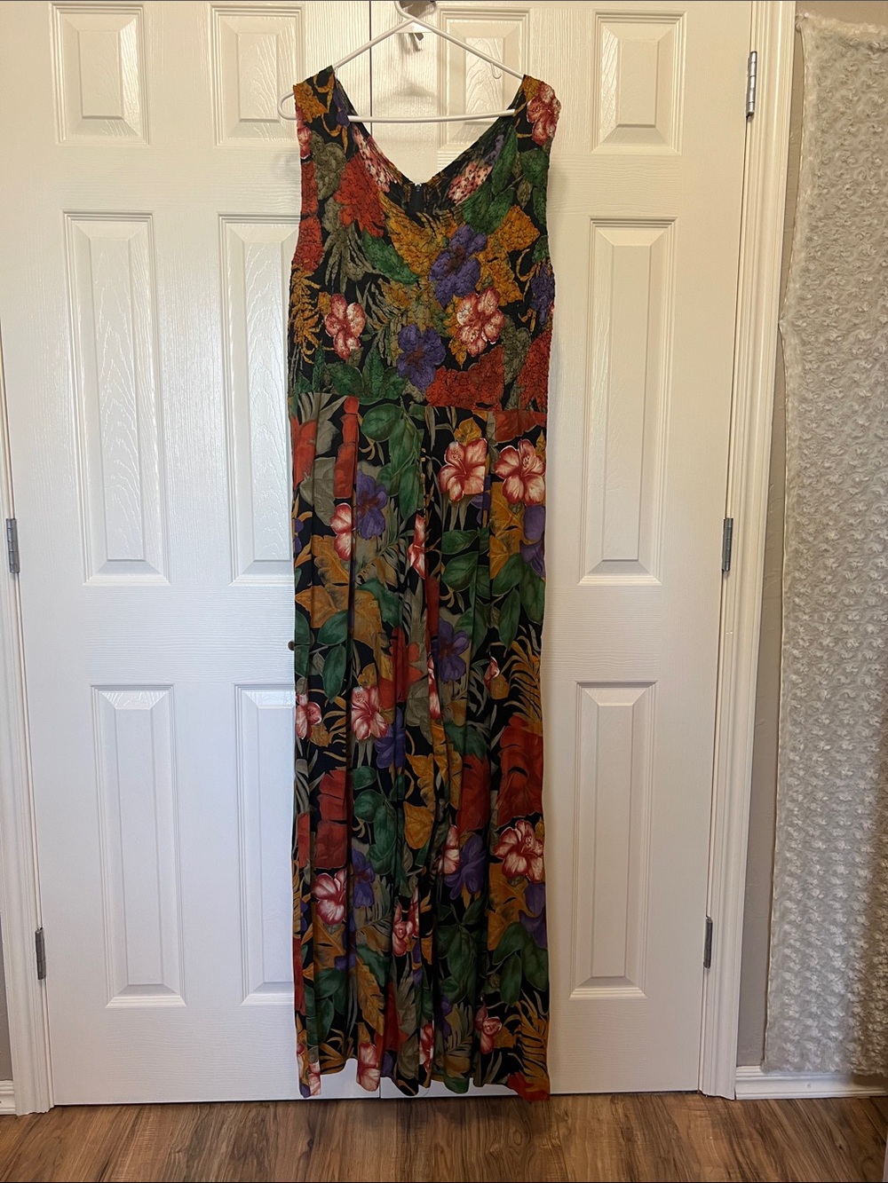 Jeffrey & Dara by Linda Hurley VintageTropical Floral Jumpsuit Sz 16